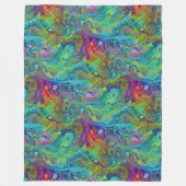 Kunst van Afbeelding Abstractie - naadloos patroon Fleece Deken (Voorkant)