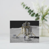 Kunst van Altair Lunar Lander en Astronauts Briefkaart (Staand voorkant)