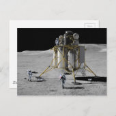 Kunst van Altair Lunar Lander en Astronauts Briefkaart (Voorkant / Achterkant)