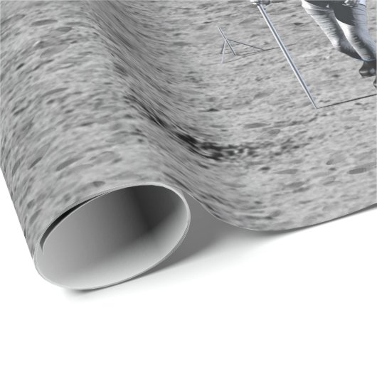 Kunst van Altair Lunar Lander en Astronauts Cadeaupapier (Rol Hoek)