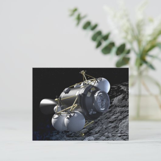 Kunst van Altair Lunar Lander in Orbit Briefkaart (Staand voorkant)