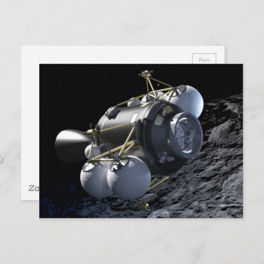 Kunst van Altair Lunar Lander in Orbit Briefkaart (Voorkant / Achterkant)