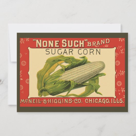 Kunst van antiek groente-etiket, None Such Sugar C (Voorkant)