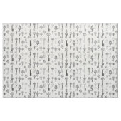  Kunst van Antiek Victoriaans Era Keys Pattern Stof (Fat Quarter)