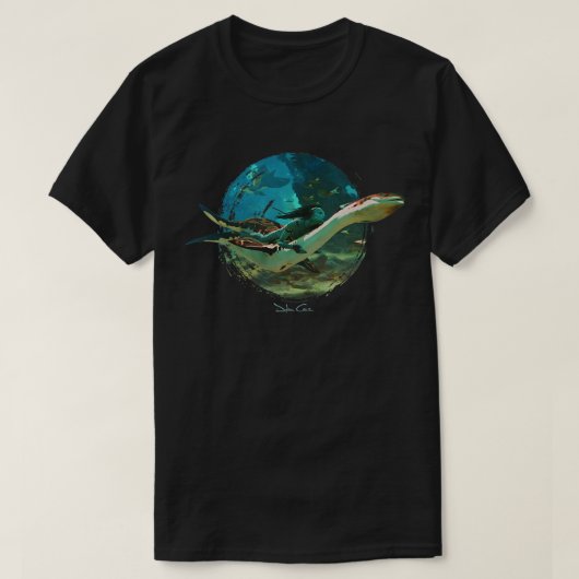 Kunst van Avatar Collectie dat door het rif rijdt T-shirt (Design voorkant)