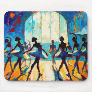 Kunst van Ballet (#1) olieverfschilderij Muismat