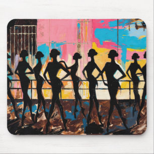Kunst van Ballet (#2) olieverfschilderij Muismat