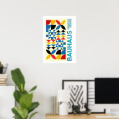 Kunst van Bauhaus Minimalistische Moderne Vormgevi Poster (Thuiskantoor)
