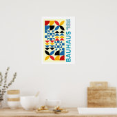 Kunst van Bauhaus Minimalistische Moderne Vormgevi Poster (Keuken)