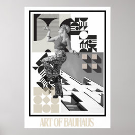 Kunst van Bauhaus Minimalistische Moderne Vormgevi Poster