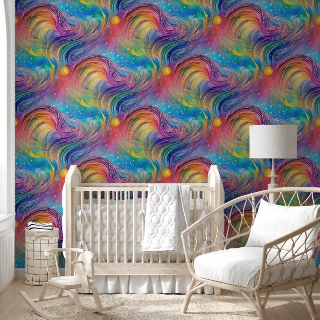 Kunst van beeldabstractie - naadloos patroon 11 behang (Kinderen)