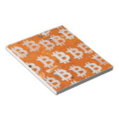 Kunst van Bitcoin (#7) olieverfschilderij Notitieblok (Schuin)
