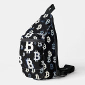 Kunst van Bitcoin (BW-A) olieverfschilderij Sling Bag (Rechterhoek)