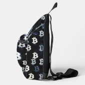 Kunst van Bitcoin (BW-A) olieverfschilderij Sling Bag (Rechts)