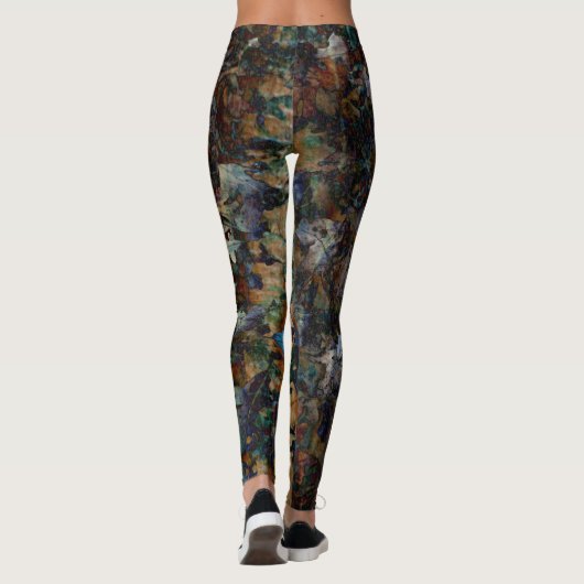 Kunst van bladeren leggings (Achterkant)