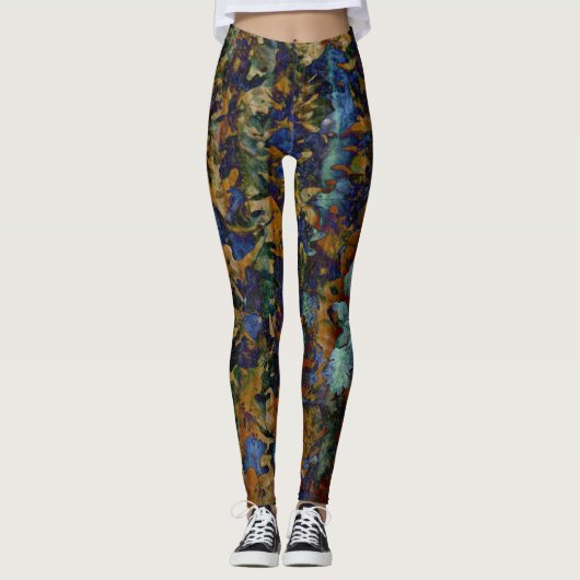 Kunst van bladeren leggings (Voorkant)