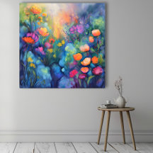 Kunst van Blooming canvas print