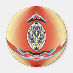Kunst van buitenaardse wezens - Medallion Magneet