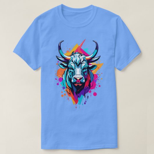 Kunst van Bull Head T-shirt (Design voorkant)