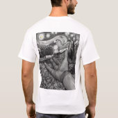 Kunst van Compassie: Van Gogh Hand of Help T-Shirt (Achterkant)