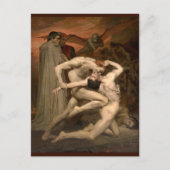  kunst van Dante en Virgil Bouguereau Briefkaart (Voorkant)