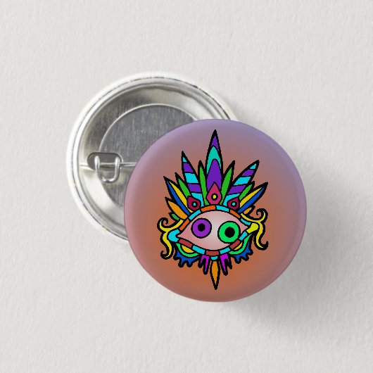 Kunst van David Uitzicht-2 Button (Voorkant /achterkant)