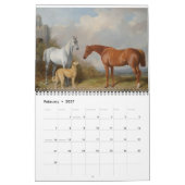 Kunst van de 19e eeuw met paarden kalender (Feb 2027)