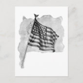 kunst van de Amerikaanse vlag Briefkaart (Voorkant)