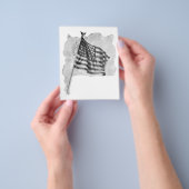  kunst van de Amerikaanse vlag Flyer (Hand)