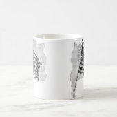  kunst van de Amerikaanse vlag Koffiemok (Center)