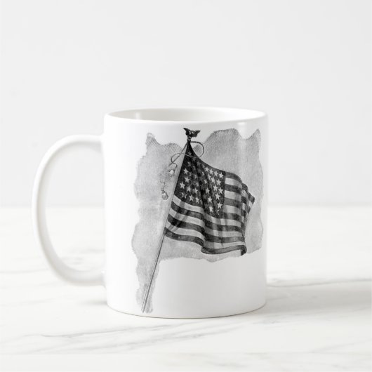  kunst van de Amerikaanse vlag Koffiemok (Links)