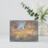 Kunst van de begraafplaats Sleepy Hollow Briefkaart (Staand voorkant)
