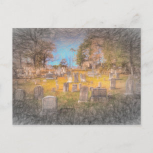 Kunst van de begraafplaats Sleepy Hollow Briefkaart