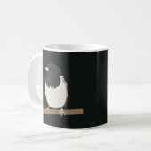 Kunst van de donkerogige junco koffiemok (Voorkant links)