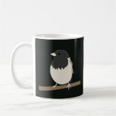Kunst van de donkerogige junco koffiemok (Links)