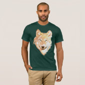 Kunst van de eenzame wolf t-shirt (Voorkant volledig)