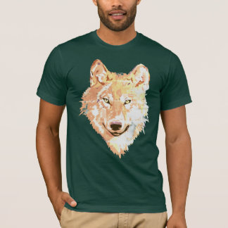 Kunst van de eenzame wolf t-shirt