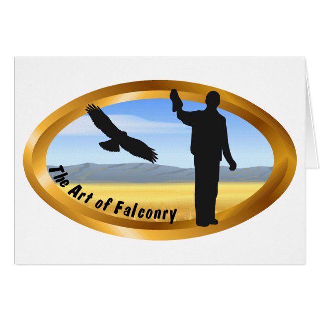 Kunst van de Falconry - Ovaal (Voorkant Horizontaal)