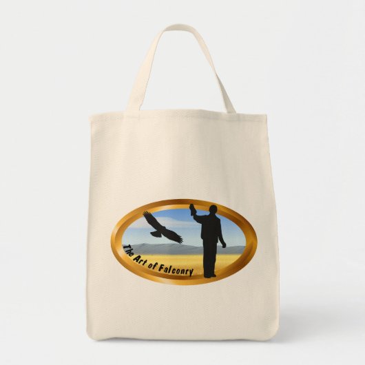 Kunst van de Falconry - Ovaal Tote Bag (Voorkant)