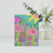 Kunst van de Floral-tuin Briefkaart (Staand voorkant)
