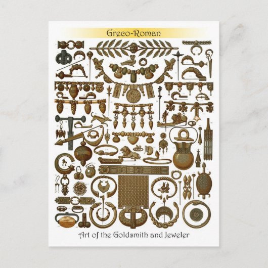 Kunst van de Goldsmith en de juwelier (Greco-Roman Briefkaart (Voorkant)