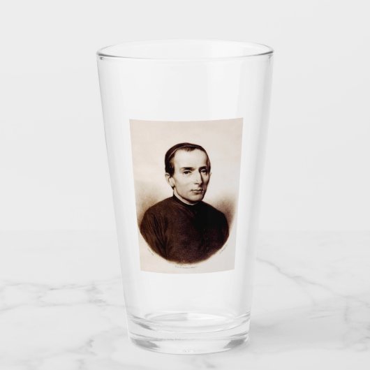 Kunst van de Heilige Giuseppe Cafasso Heilige Barm Glas (Voorkant)