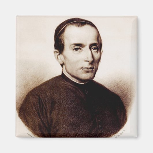 Kunst van de Heilige Giuseppe Cafasso Heilige Barm Magneet (Voorkant)