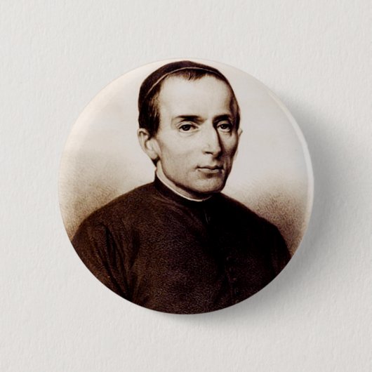 Kunst van de Heilige Giuseppe Cafasso Heilige Barm Ronde Button 5,7 Cm (Voorkant)