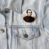 Kunst van de Heilige Giuseppe Cafasso Heilige Barm Ronde Button 5,7 Cm (In situ)
