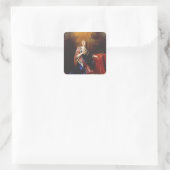Kunst van de Heilige Margaretha van Schotland Vierkante Sticker (Tas)