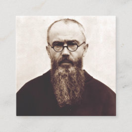 Kunst van de Heilige Maximiliaan Kolbe Poolse Kath Vierkante Visitekaartje