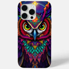 Kunst van de Hemelse Uil: Sterrenstelsel Kosmos iPhone 15 Pro Max Hoesje
