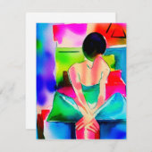 Kunst van de kaartjes van de Nota van de Procratie (Voorkant / Achterkant)