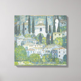  kunst van de Kerk in Cassone (Italiaans landschap Canvas Afdruk